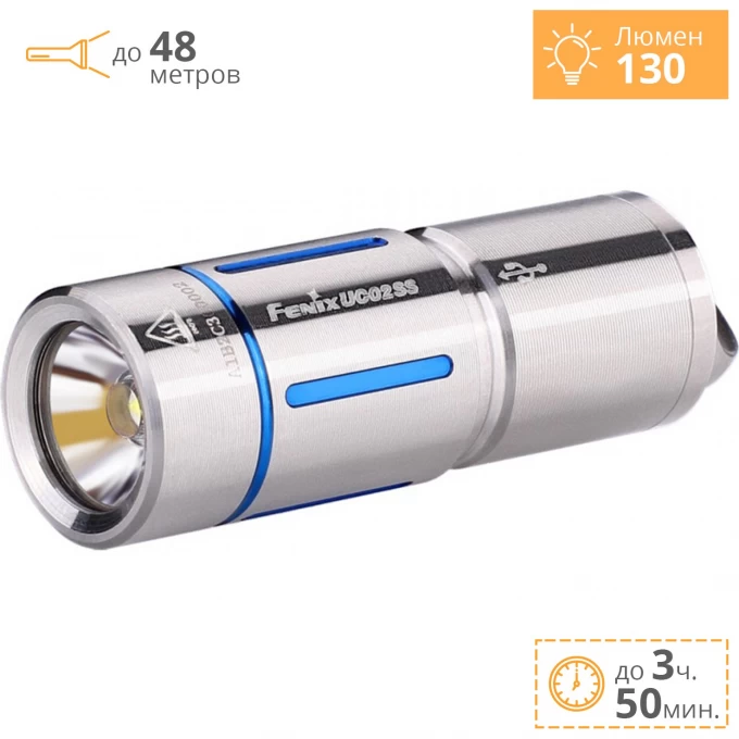 Фонарь FENIX UC02SS UC02SSblue Фонарь FENIX UC02SS UC02SSblue