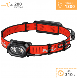 Налобный фонарь FENIX HP12R-T красный
